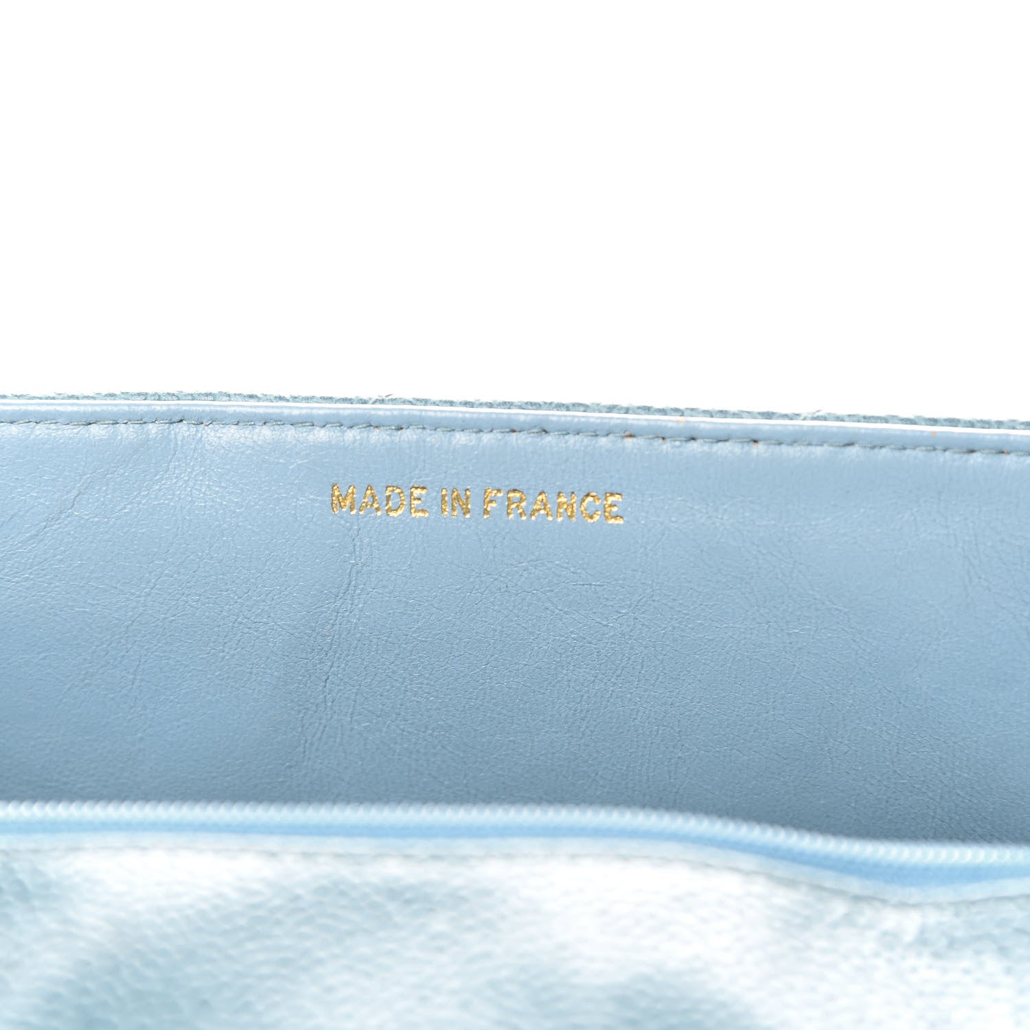 Chanel Caviar Diagonal Quilted Jumbo Single Flap Blue 7 of 18
