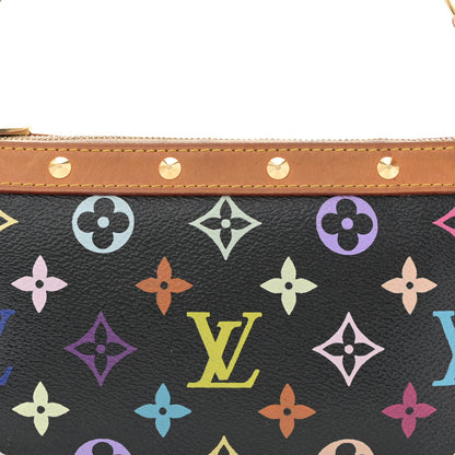 Louis Vuitton Monogram Multicolor Pochette Accessories Black 8 of 12