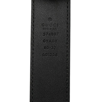 Gucci Plutone Calfskin Interlocking G 30mm Belt 80 32 Black 5 of 5