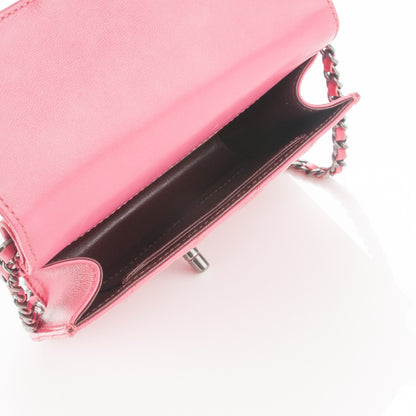 Chanel Lambskin Quilted Mini Crossing Times Flap Pink 5 of 7