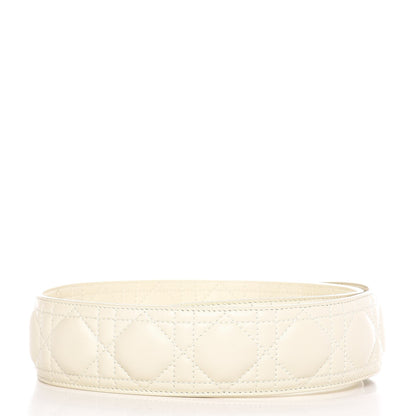 Christian Dior Lambskin Cannage Shoulder Strap White 2 of 8