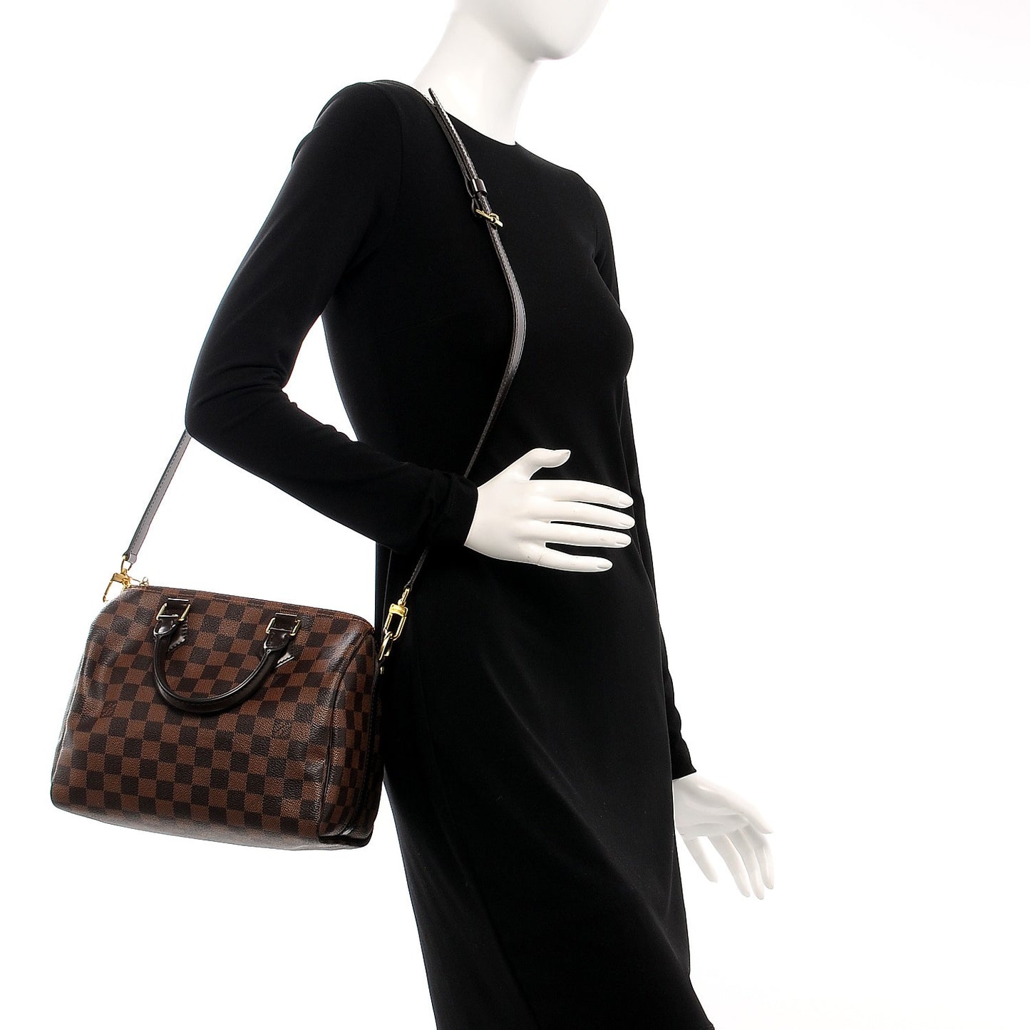 Damier Ebene Speedy Bandouliere 25