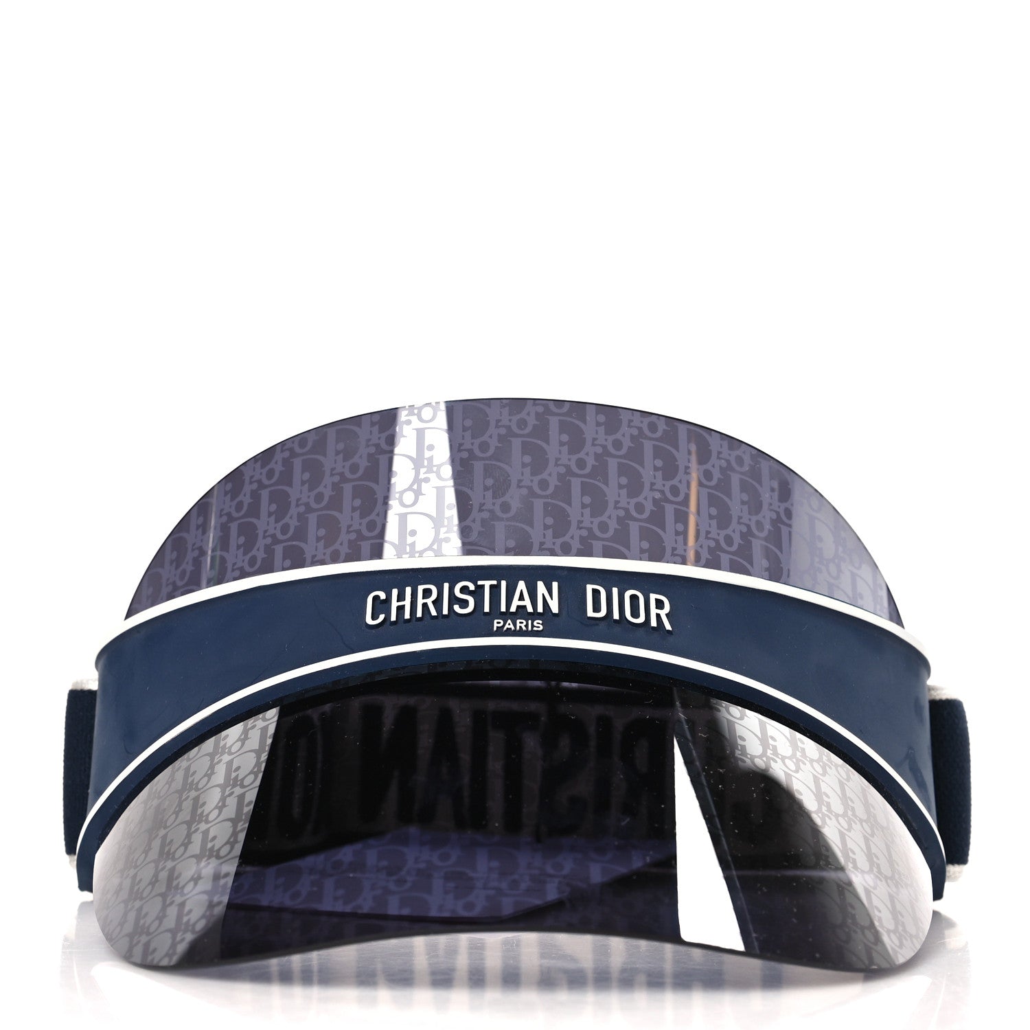 Christian Dior Oblique DiorClub V1U Sun Visor Blue 2 of 9