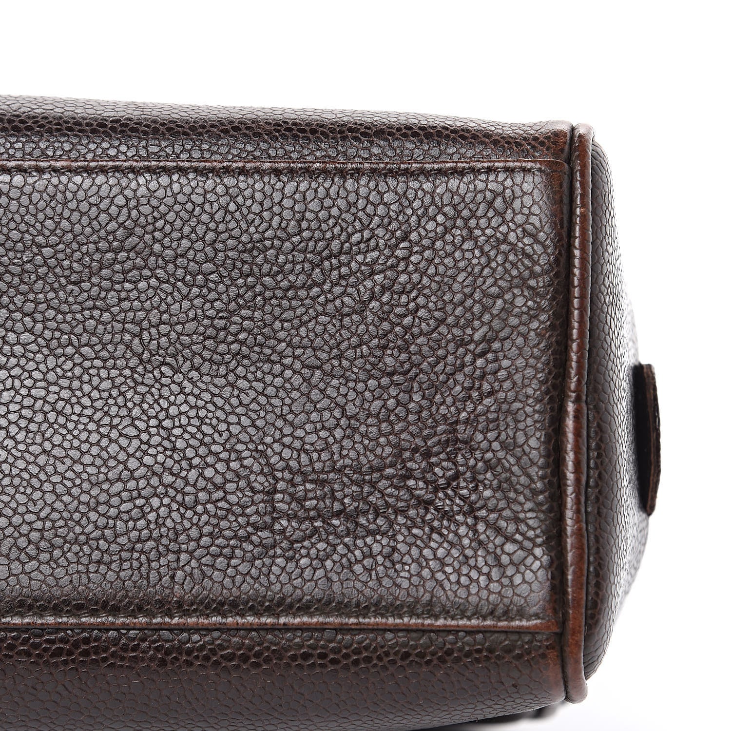Chanel Caviar Timeless CC Cosmetic Pouch Bag Brown 15 of 15