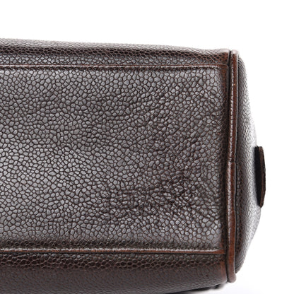 Chanel Caviar Timeless CC Cosmetic Pouch Bag Brown 15 of 15