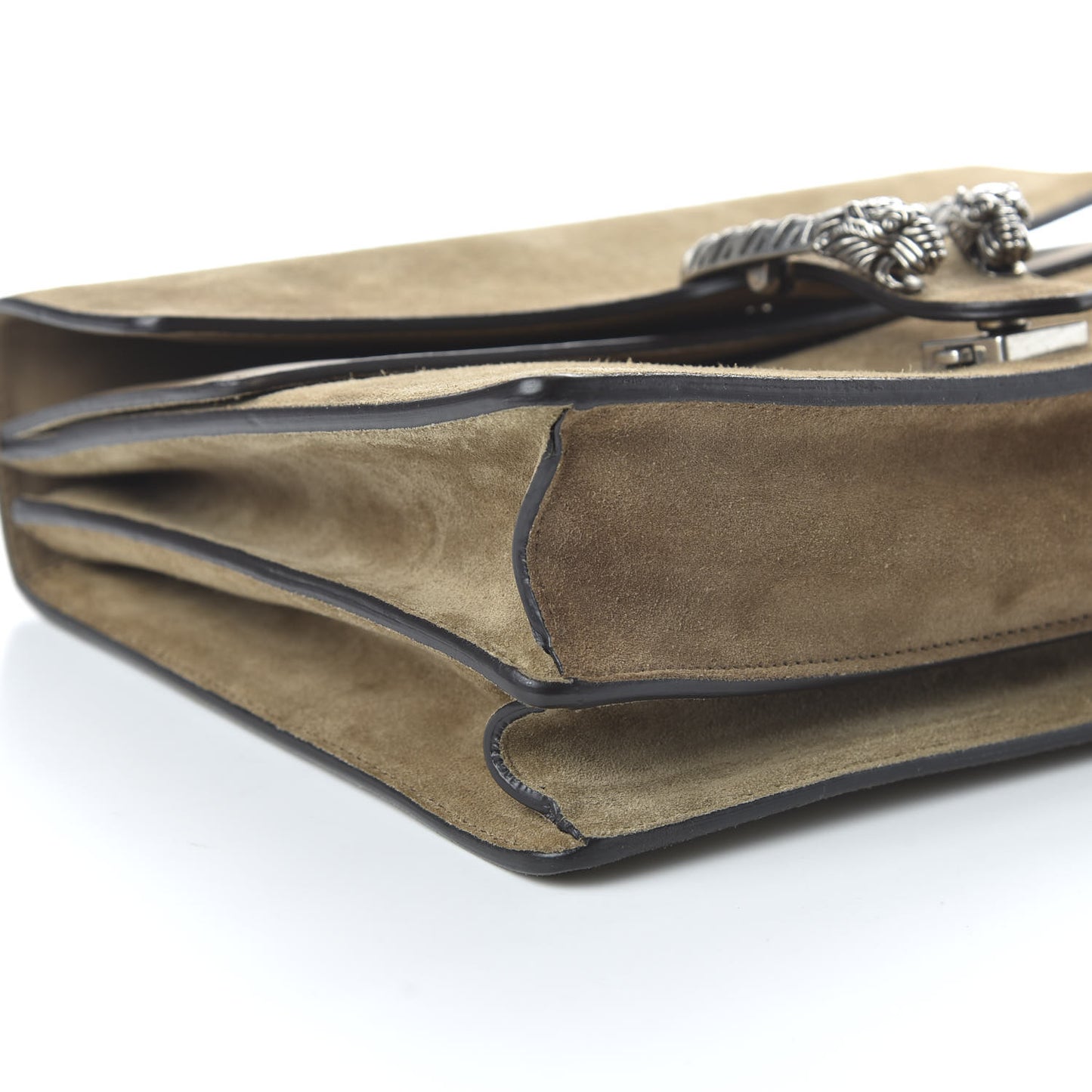 Suede Medium Dionysus Shoulder Bag Taupe