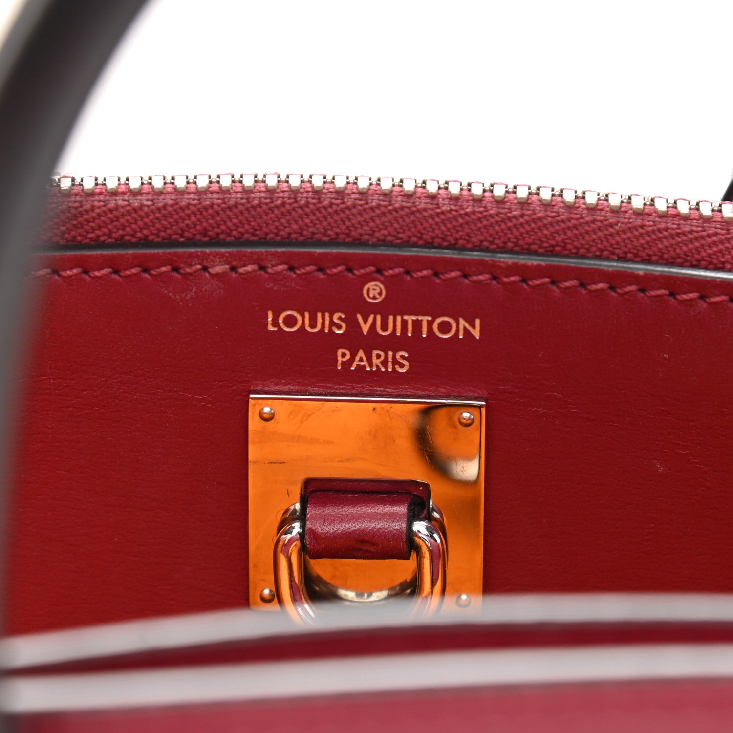 Louis Vuitton Calfskin City Steamer Mini Amaretto Burgundy Black 6 of 12