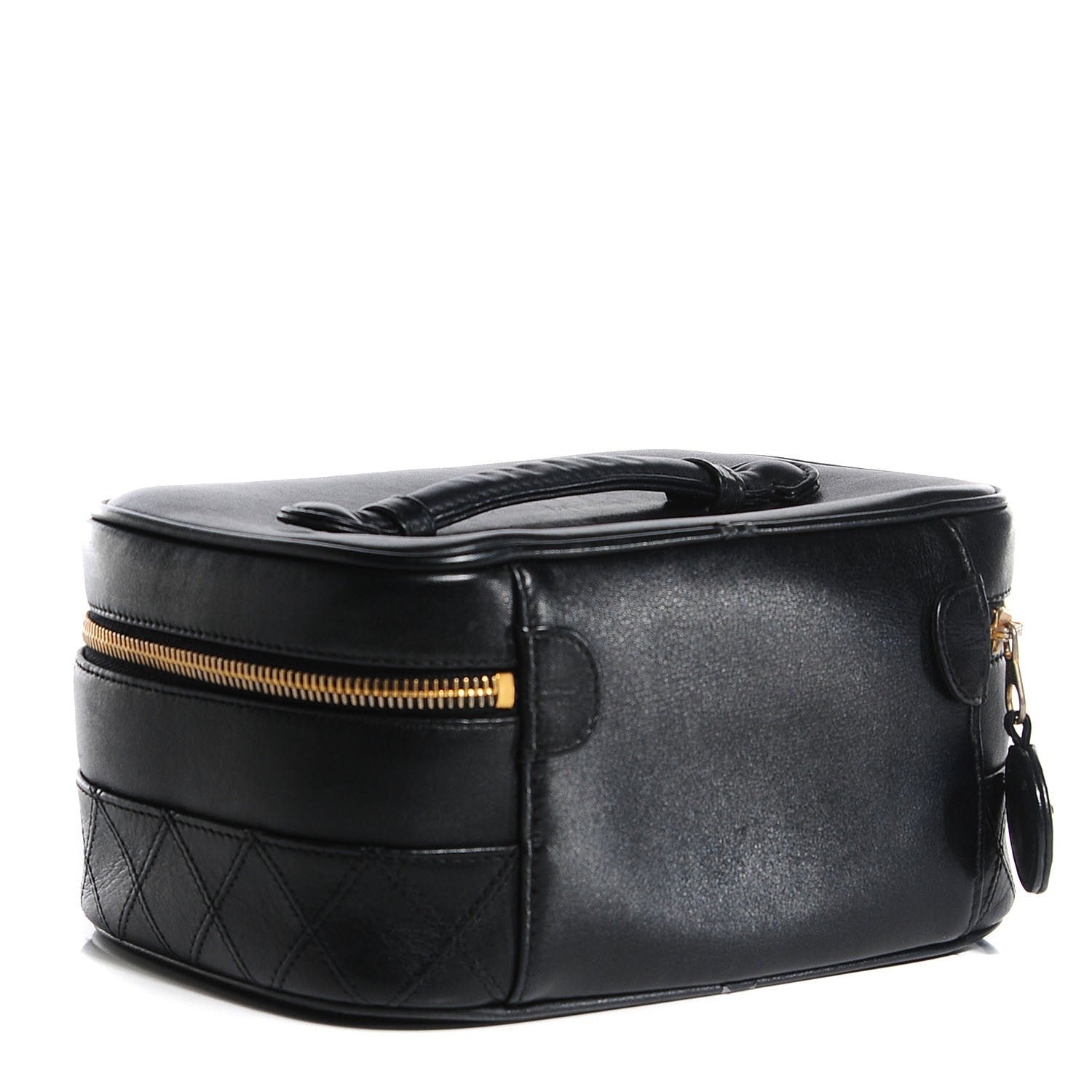 Chanel Calfskin Vanity Cosmetic Case Black 3 of 9