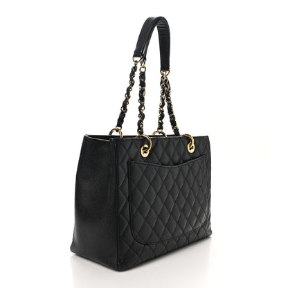 Chanel Caviar Quilted Grand Shopping Tote GST Black 3 of 12