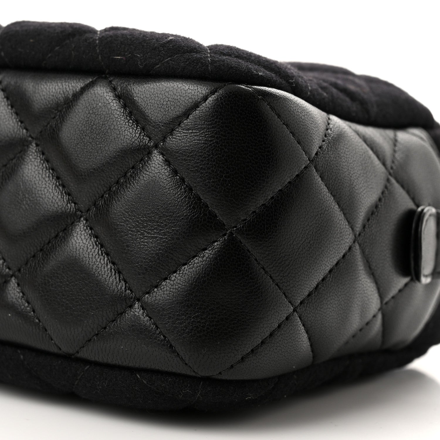 Chanel Felt Quilted Paris-Hamburg Charms Camera Case Dark Navy 10 of 10