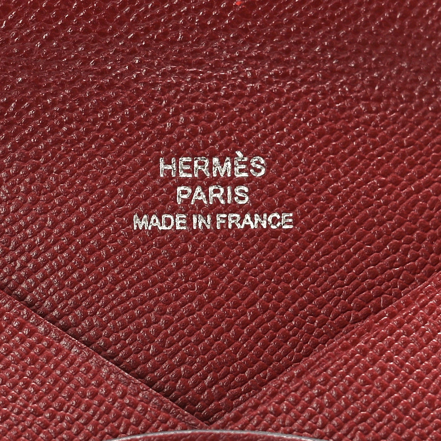 Hermes Madame Calfskin Calvi Card Case Rouge H 6 of 7