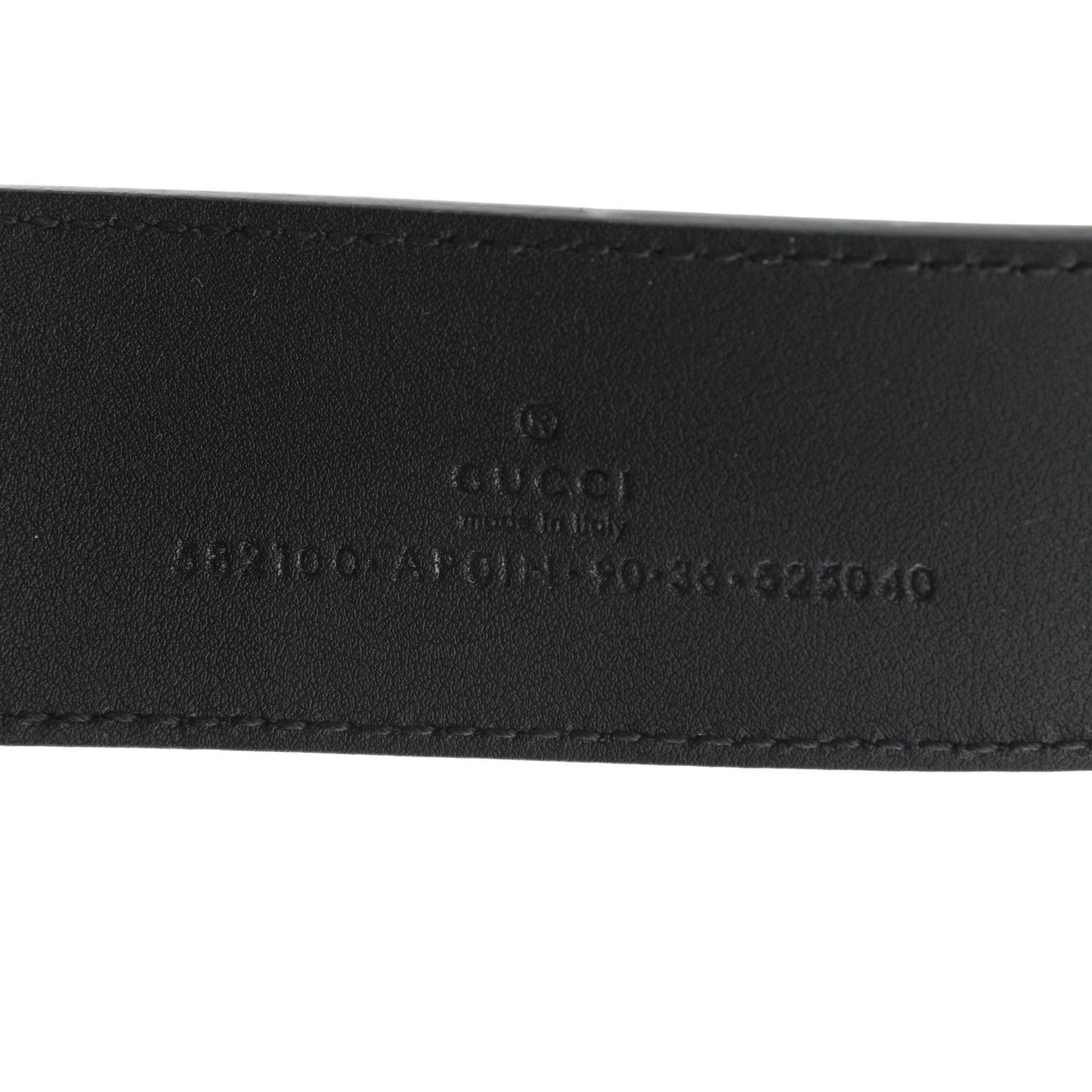 Calfskin Crystal Double G 40mm Belt 90 36 Black
