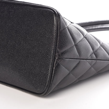 Chanel Caviar Quilted Medallion Tote Black 10 of 11