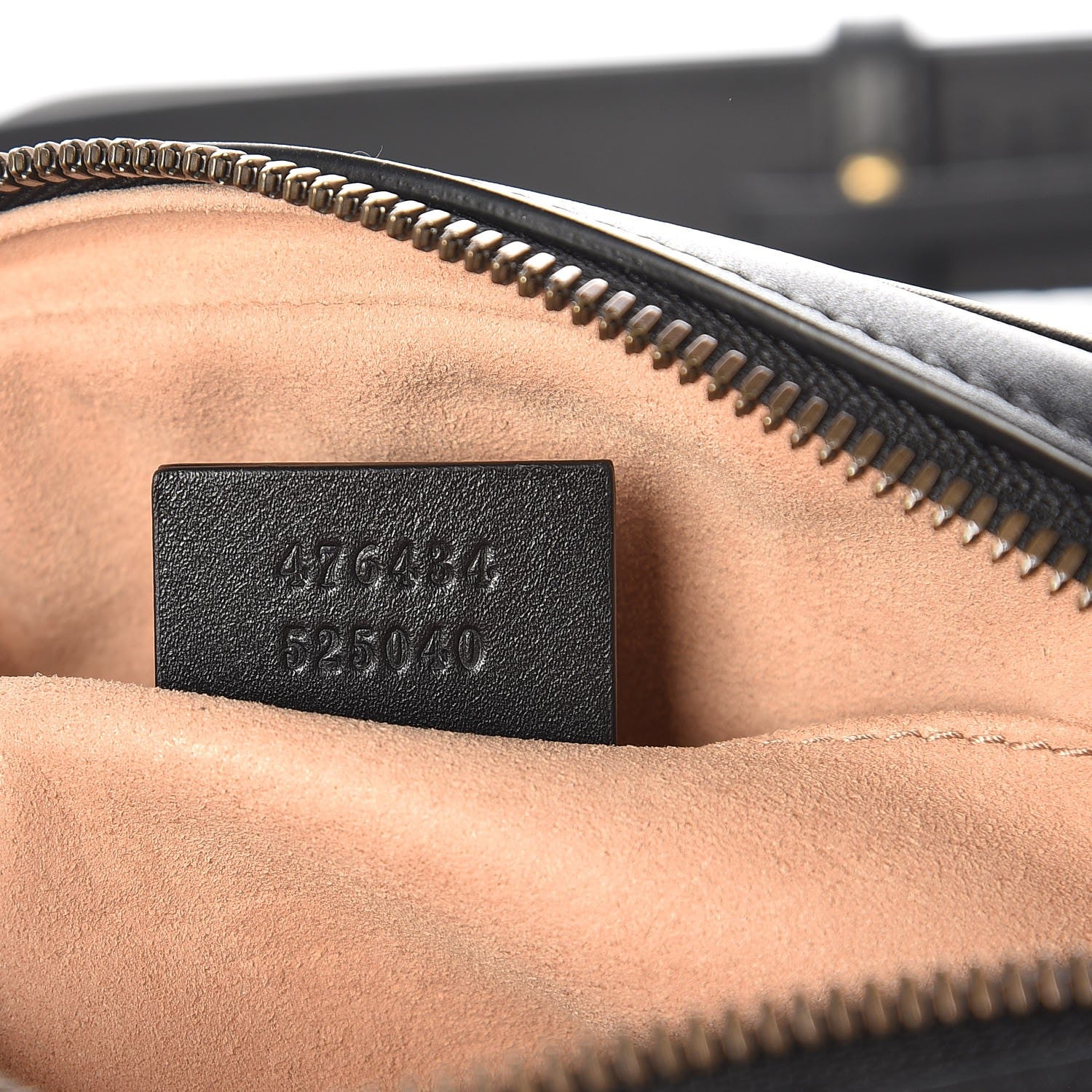 Gucci Calfskin Matelasse GG Marmont Belt Bag 85 34 Black 7 of 8