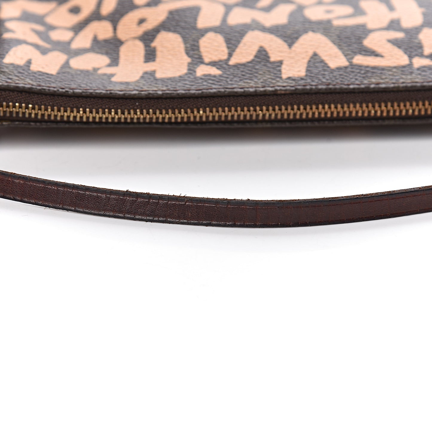 Monogram Graffiti Pochette Accessories Peach