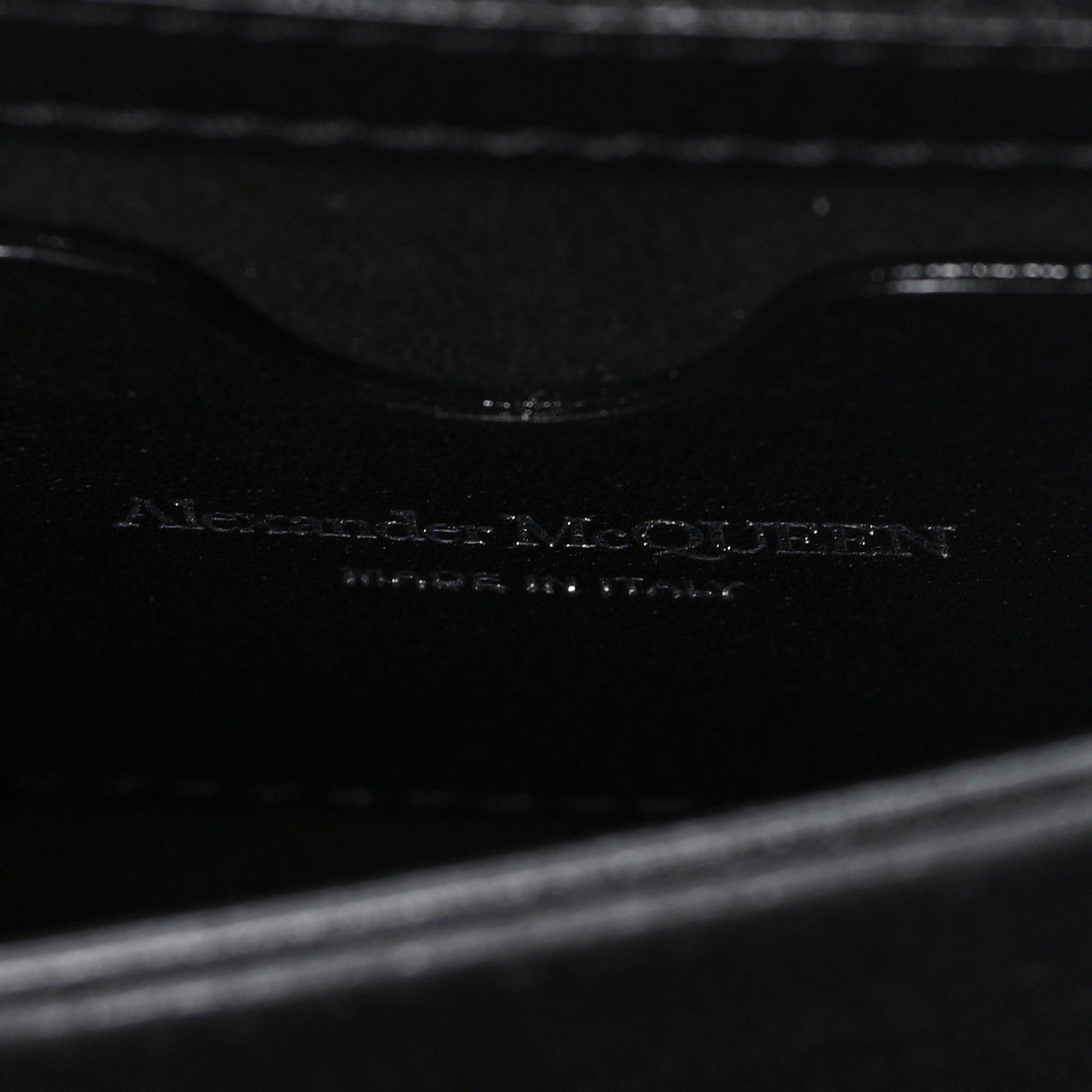 Calfskin Quilted Graffiti Knuckle Shoulder Bag Black