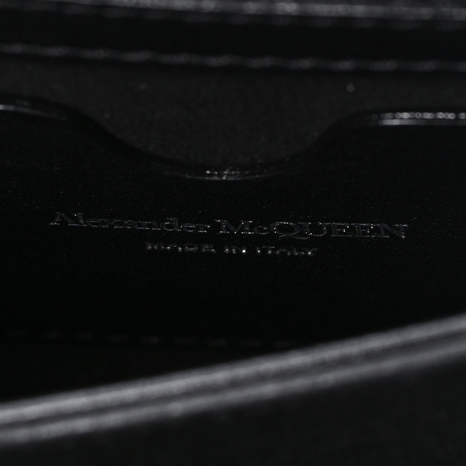 Alexander McQueen Calfskin Quilted Graffiti Knuckle Shoulder Bag Black 6 of 9