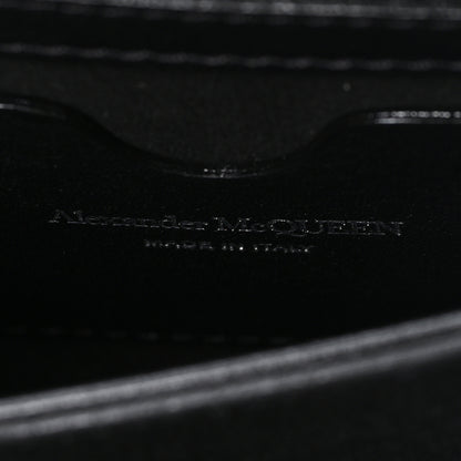 Alexander McQueen Calfskin Quilted Graffiti Knuckle Shoulder Bag Black 6 of 9