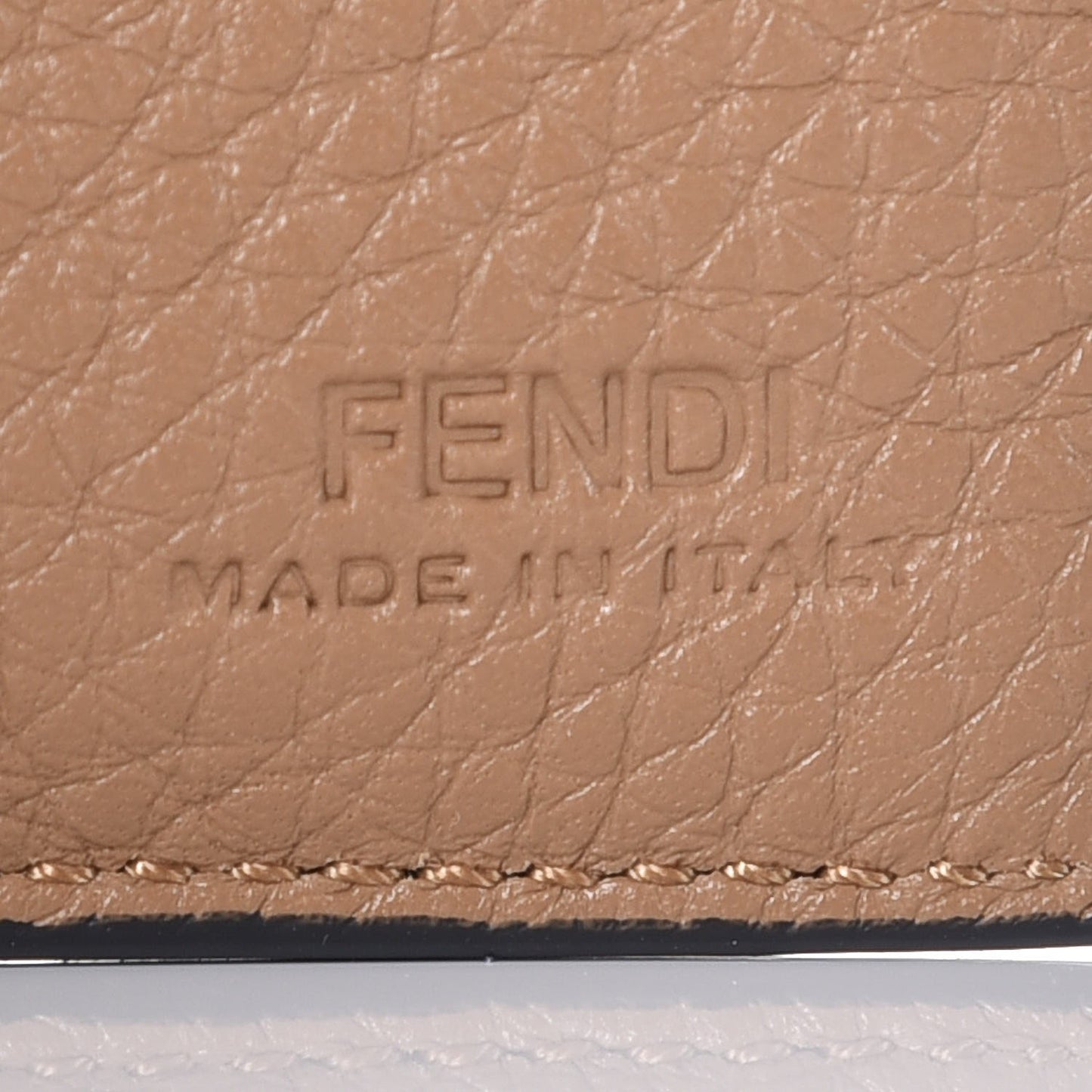 Calfskin Romano St. Oggetti Bi-Fold Wallet Marrone Sand