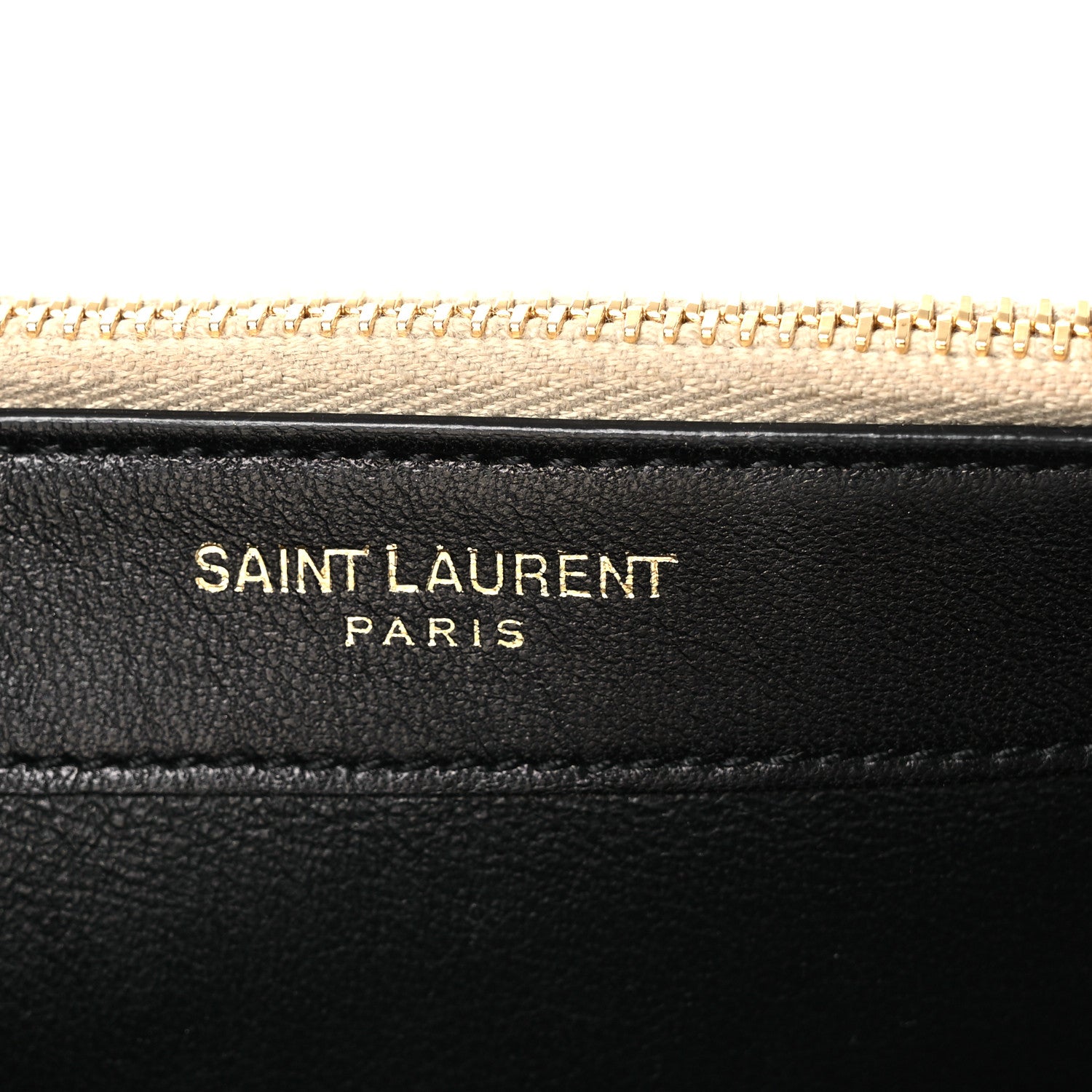 Saint Laurent Metallic Calfskin Classic Monogram Kate Tassel Chain Wallet Platine 6 of 14