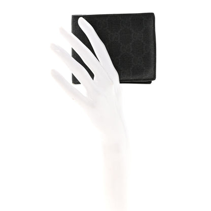 Gucci GG Supreme Monogram Bi-Fold Wallet Black 2 of 7