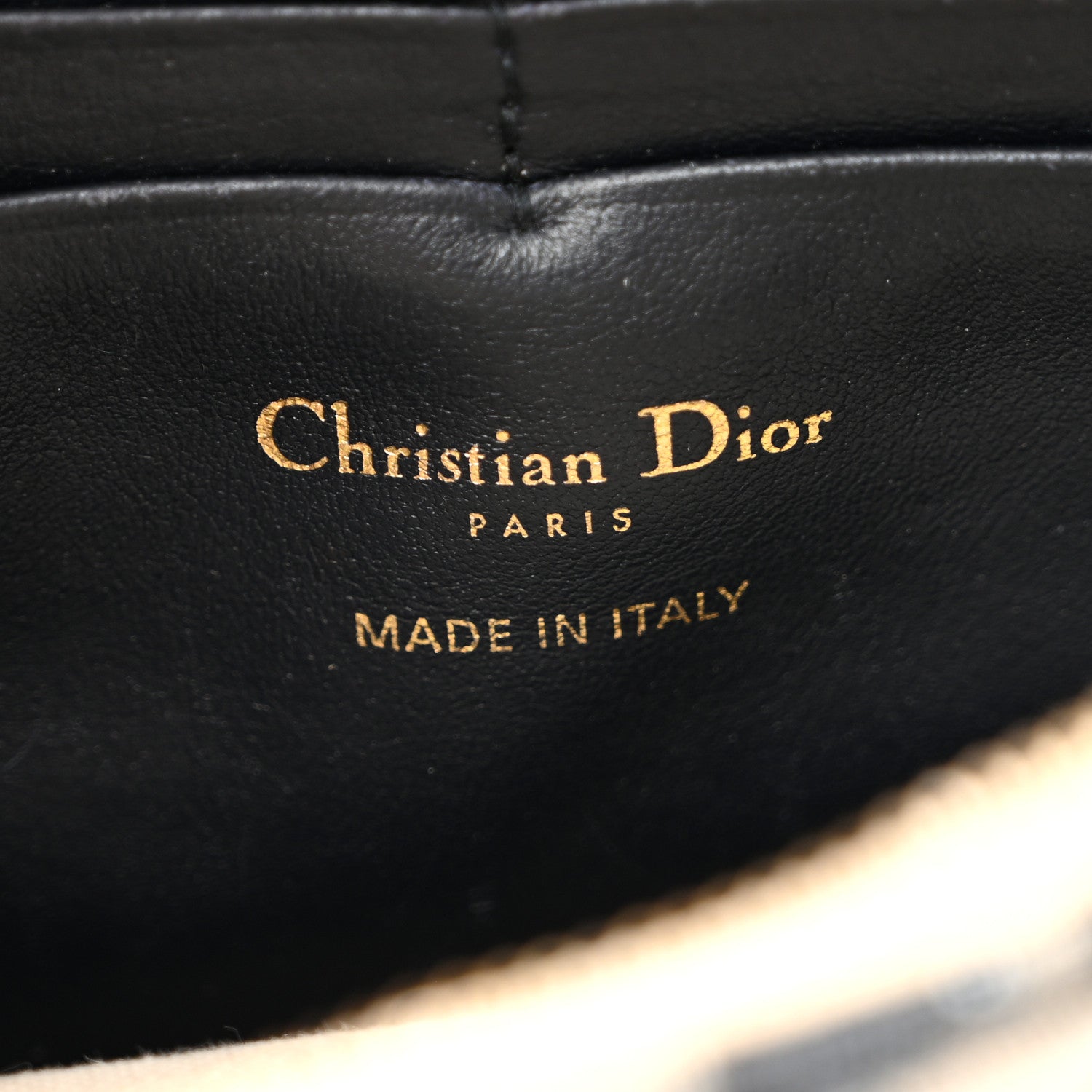 Christian Dior Oblique Saddle Chain Pouch Blue 6 of 12