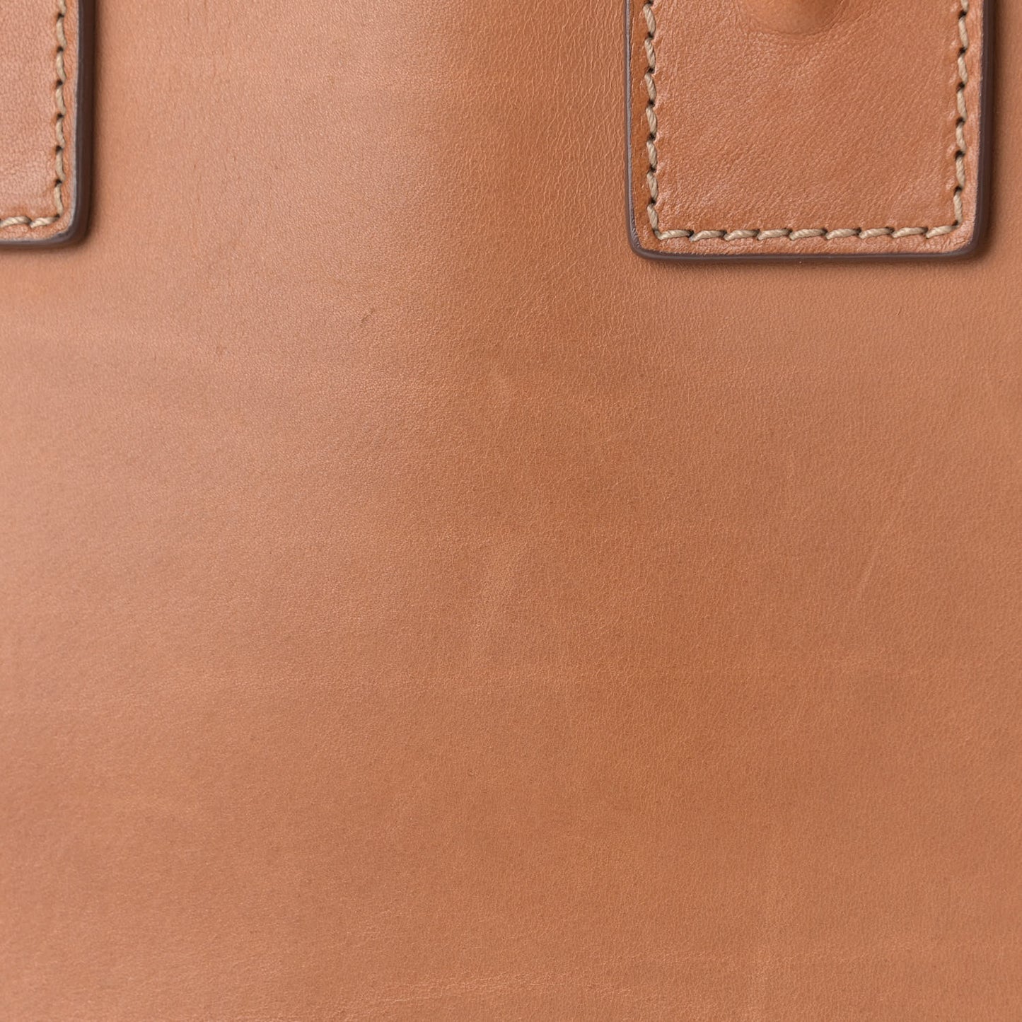 Calfskin Topstitch Small Sac De Jour Light Brown