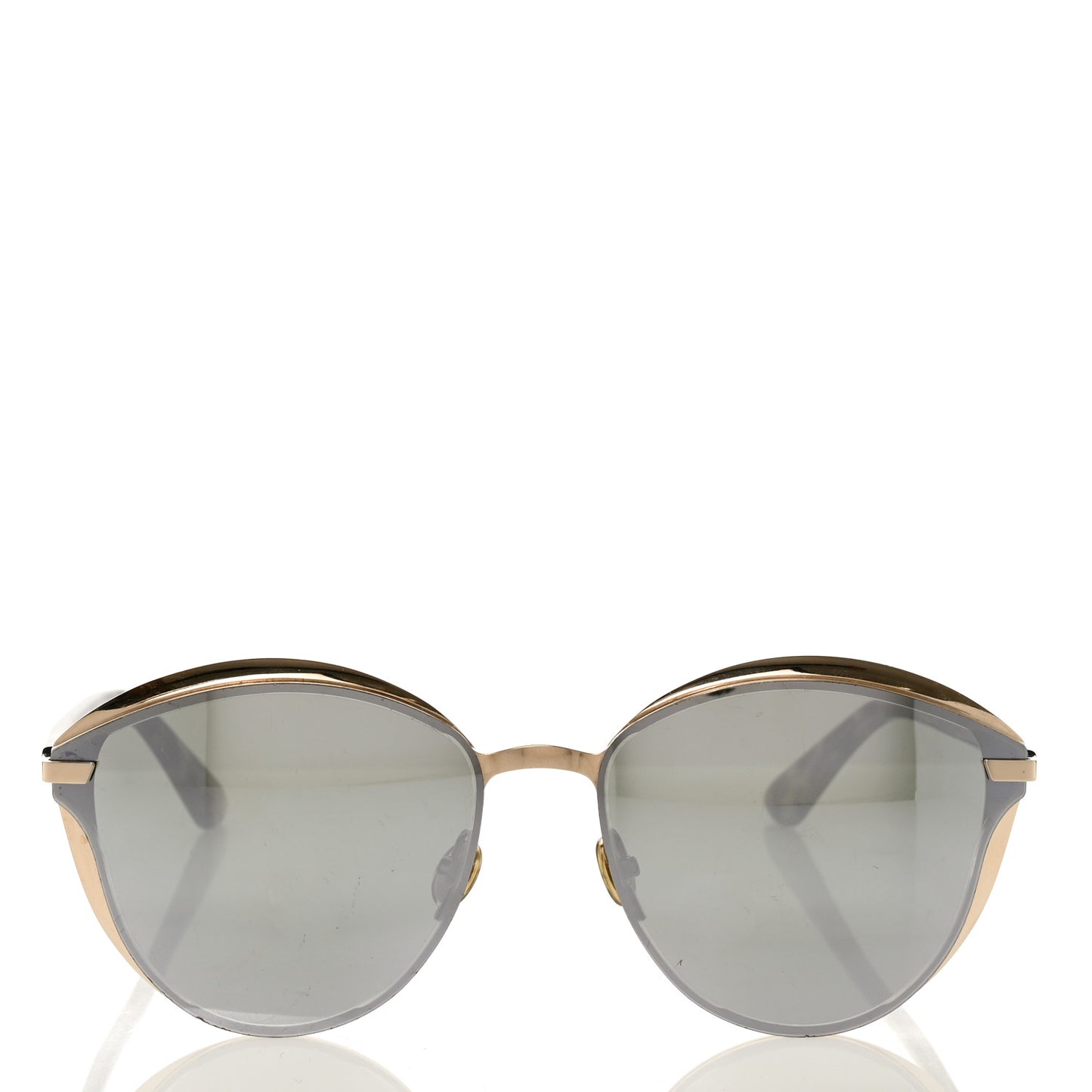 Round Mirrored Murmure Sunglasses Havana