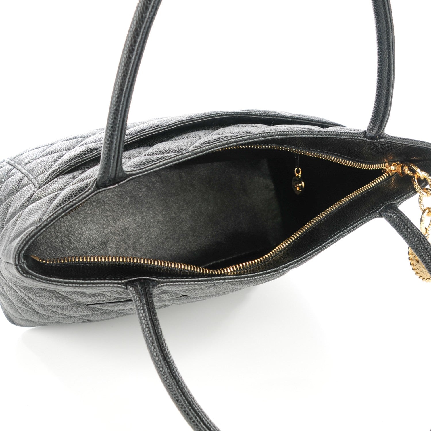 Chanel Caviar Quilted Medallion Tote Black 5 of 6