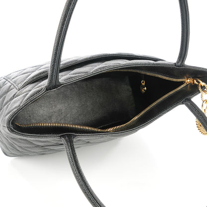 Chanel Caviar Quilted Medallion Tote Black 5 of 6