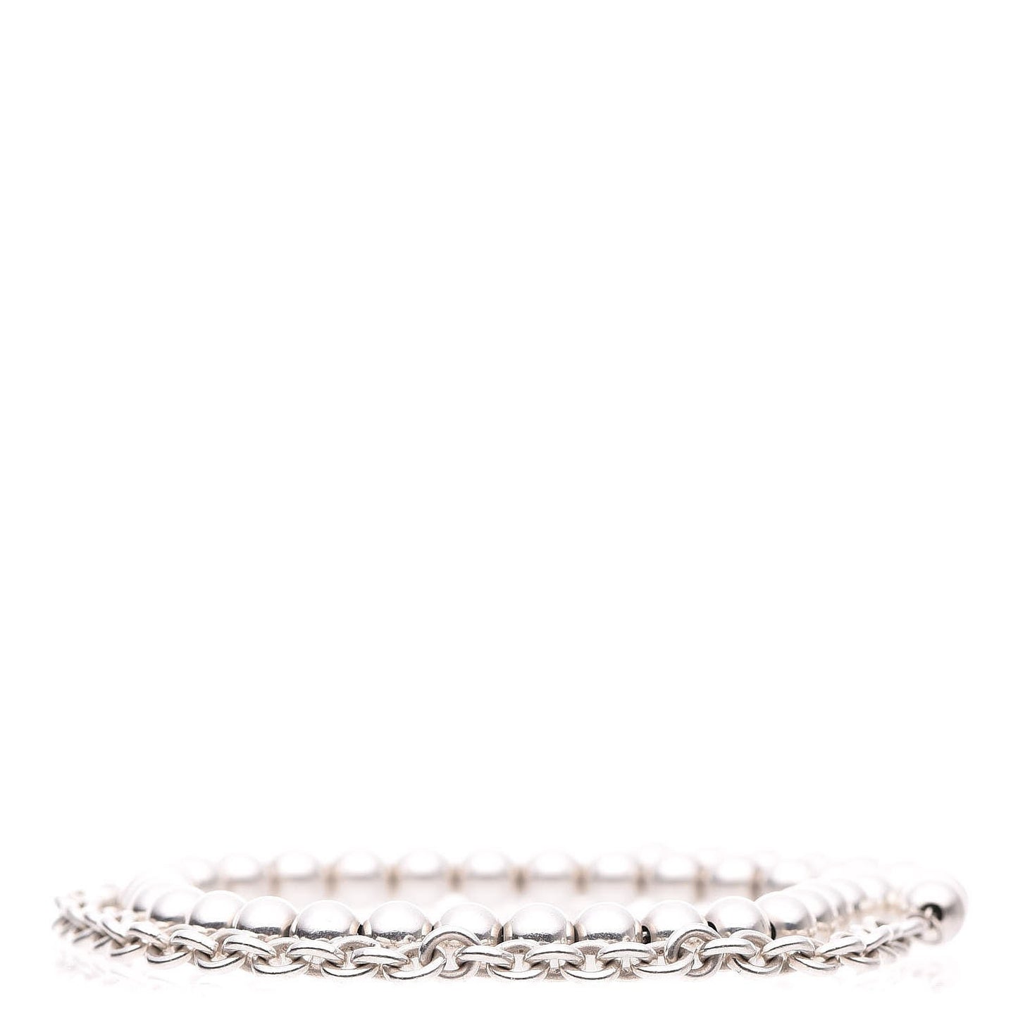 Sterling Silver HardWear Bead Double Wrap Bracelet