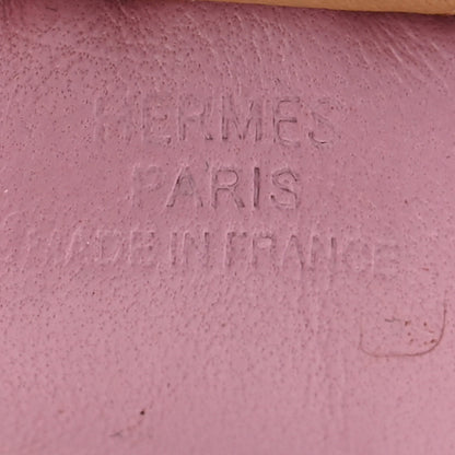 Hermes Milo Lambskin Grigri Rodeo Horse Bag Charm PM Mauve Sylvestre Craie Chai 4 of 5