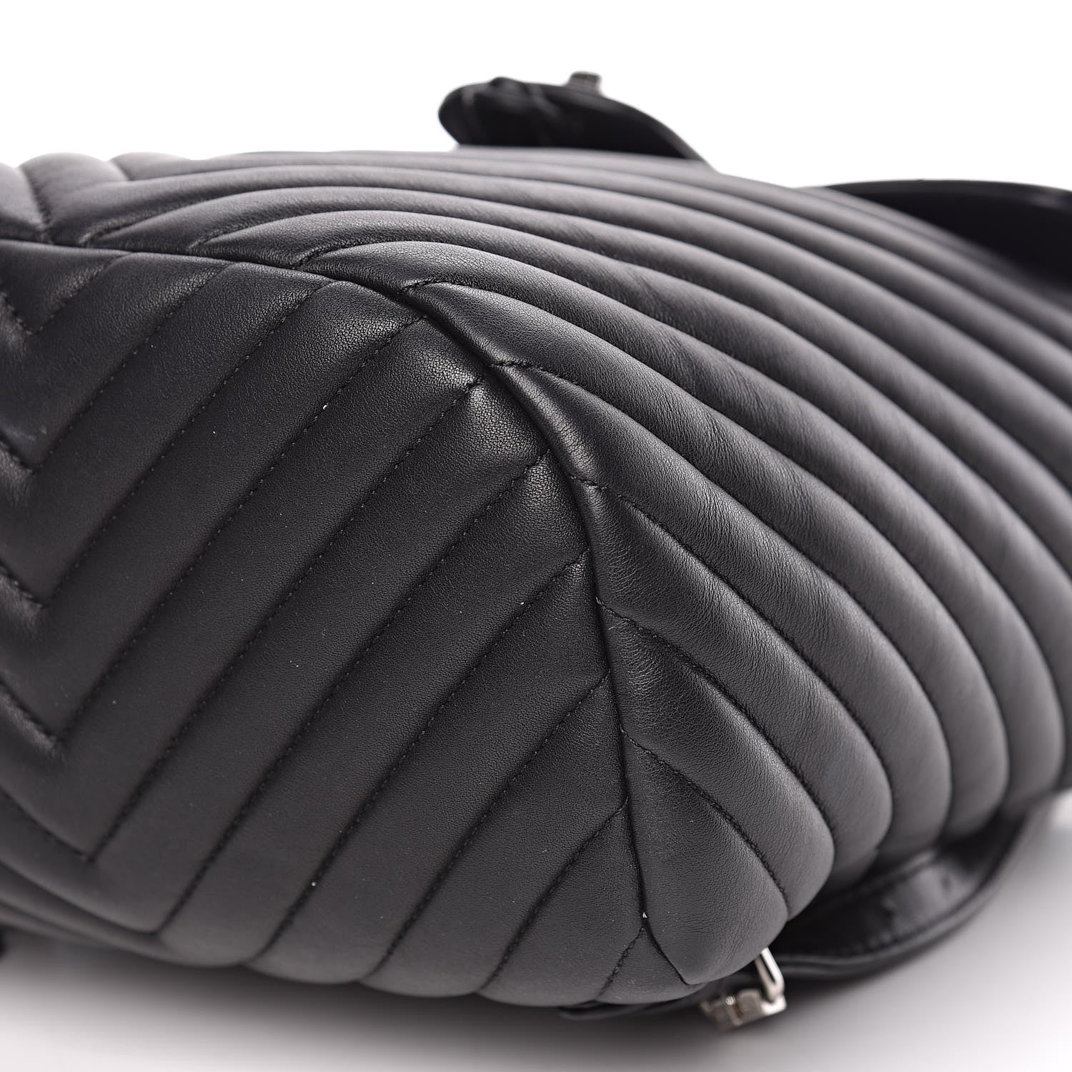 Chanel Lambskin Chevron Quilted Small Urban Spirit Backpack Black 10 of 10
