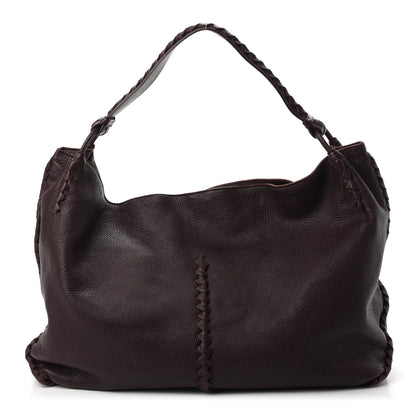 Bottega Veneta Cervo Deerskin Large Hobo Burgundy 1 of 9