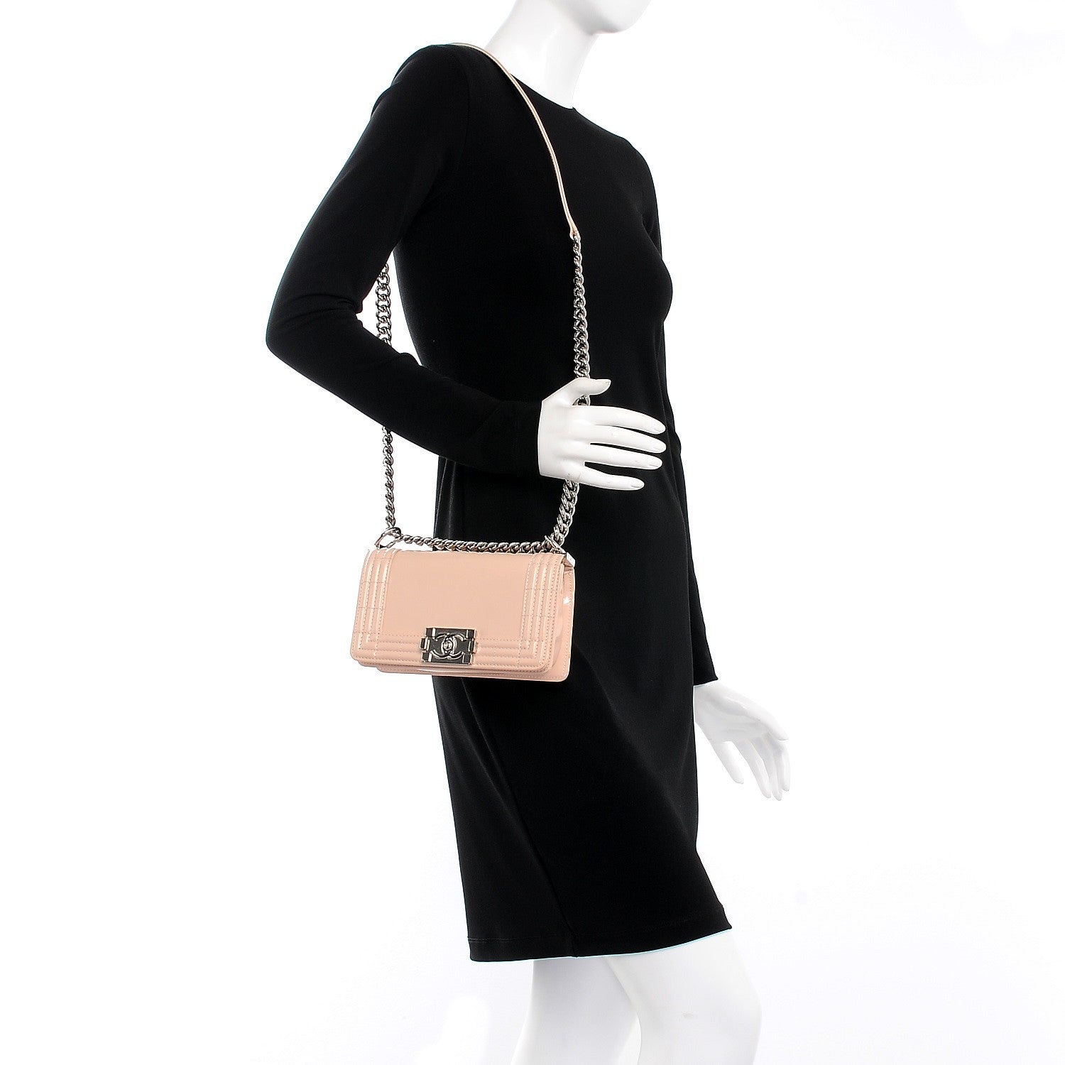 Chanel Glazed Calfskin Small Boy Flap Light Pink 2 of 8