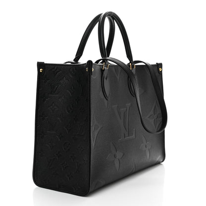 Louis Vuitton Empreinte Monogram Giant Onthego MM Black 3 of 12