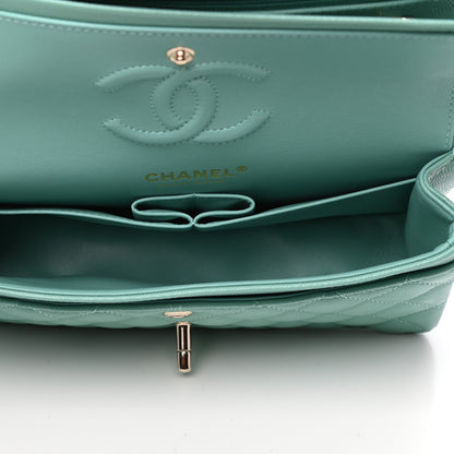 Chanel Caviar Quilted Small Double Flap Light Green 5 of 11