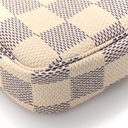 Louis Vuitton Damier Azur 2021 Christmas Animation Hollywood Mini Pochette Accessories Fuchsia 11 of 12