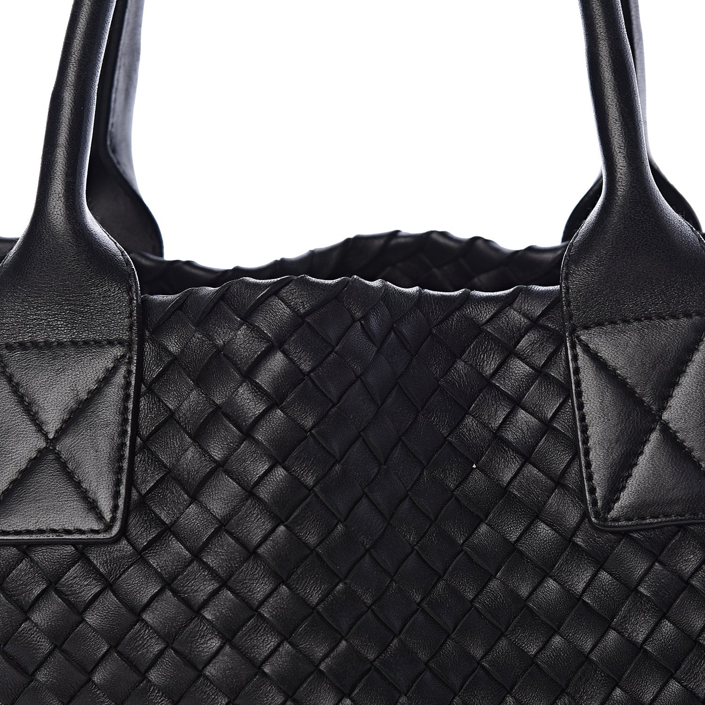 Nappa Intrecciato Medium Cabat Black