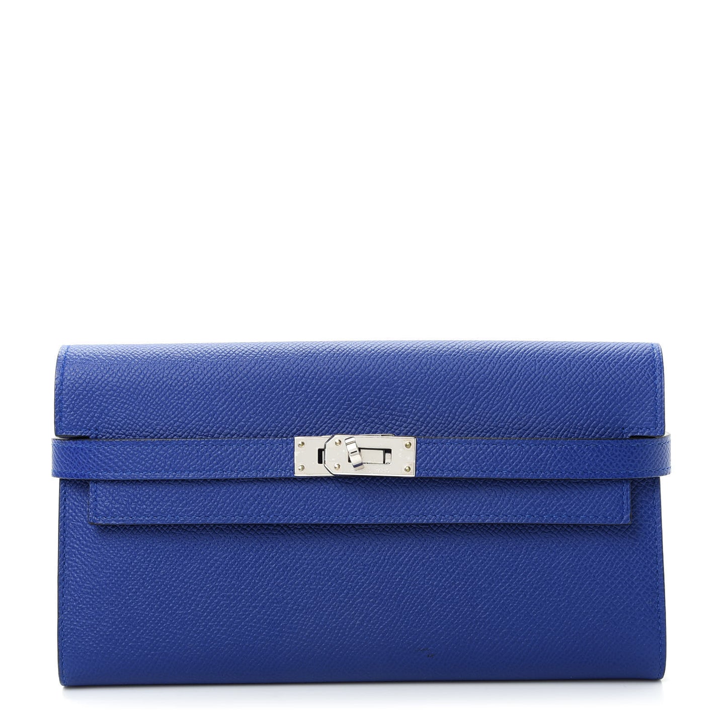 Epsom Kelly Longue Wallet Bleu Electrique