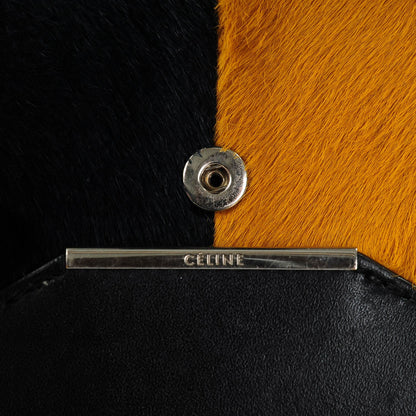Celine Pony Hair Calfskin Diamond Compact Multifunction Wallet Pearl Grey 8 of 8