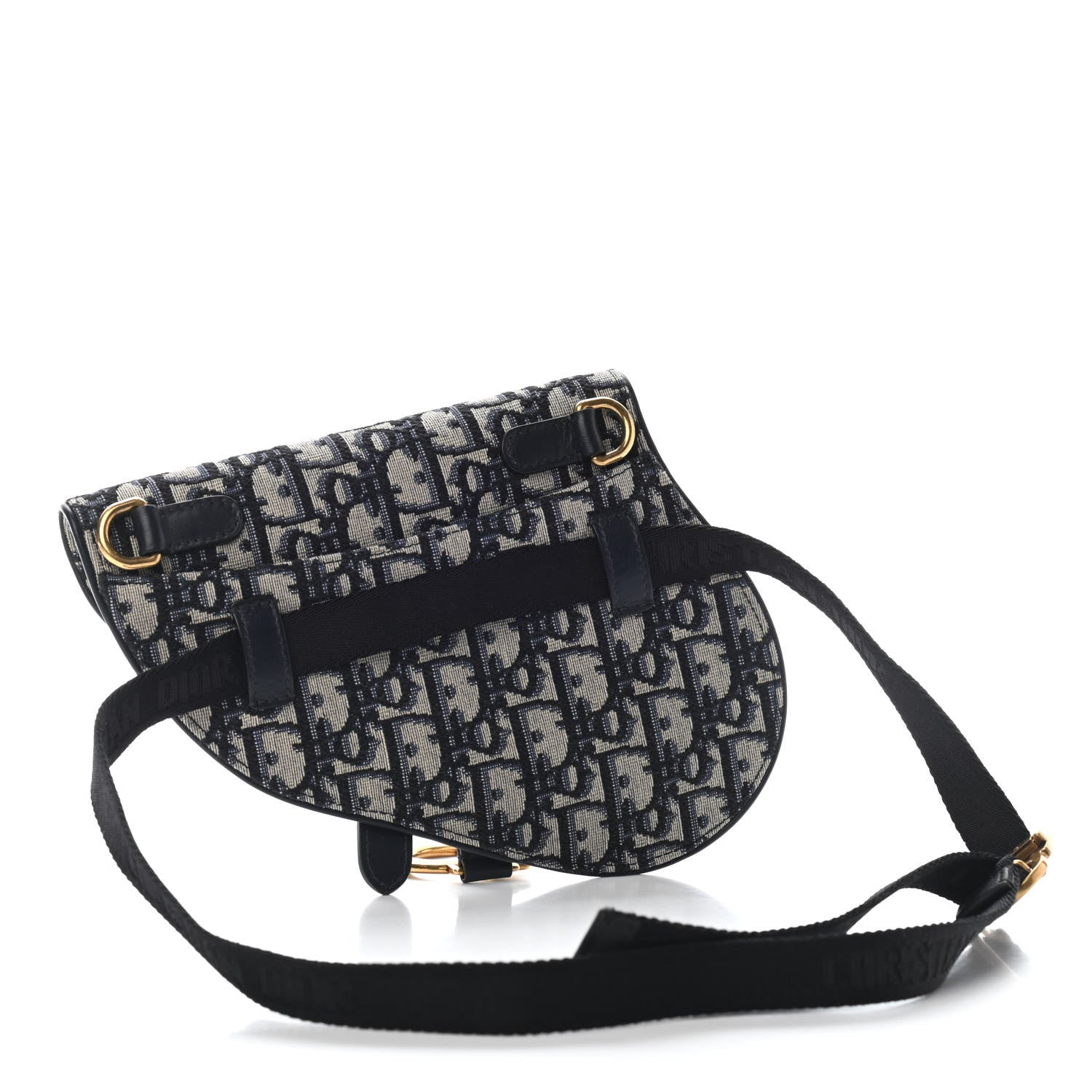 Christian Dior Oblique Saddle Belt Bag Blue 3 of 7