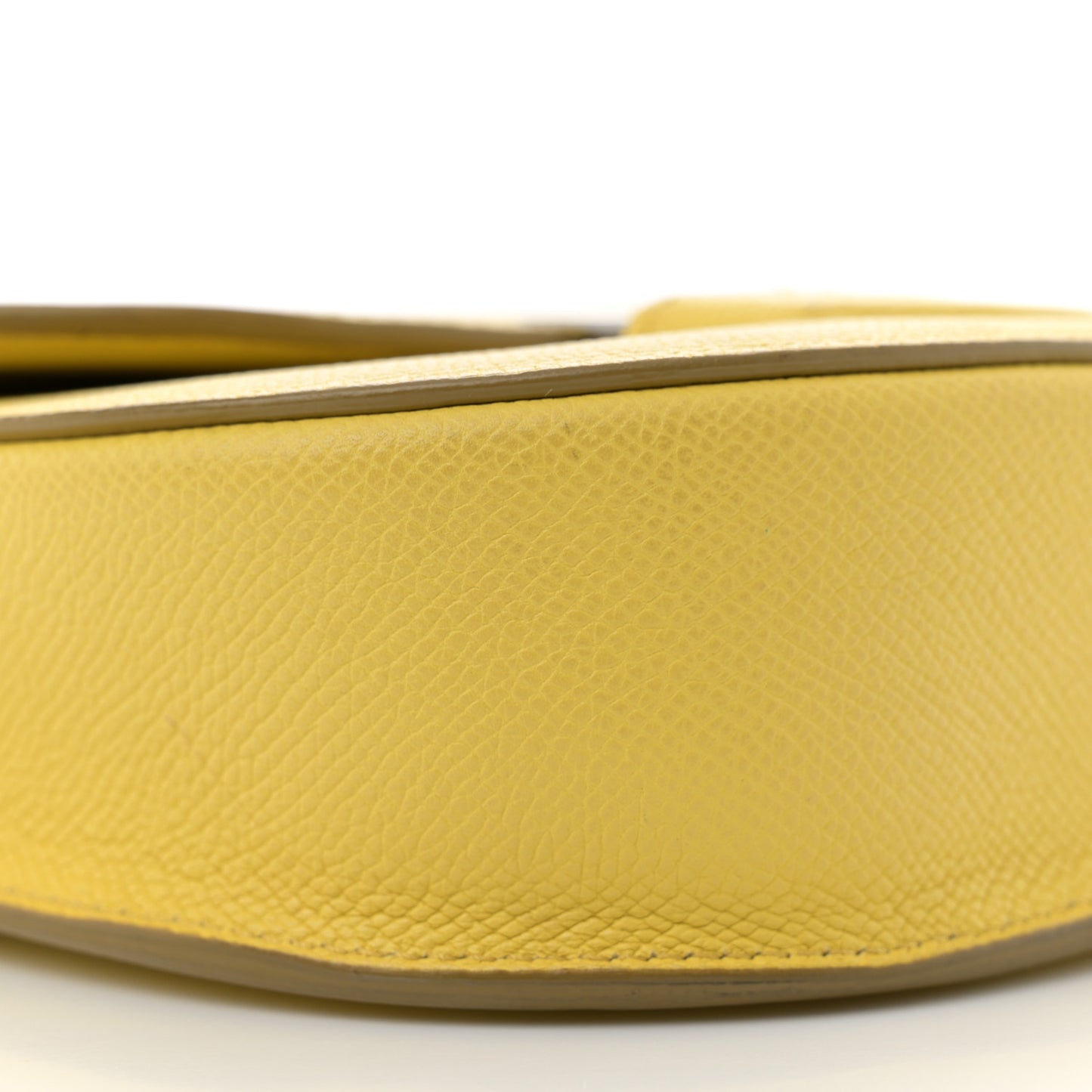 Grained Calfskin Small Trotteur Yellow