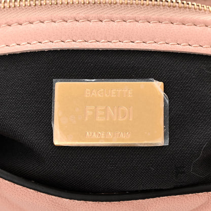 Fendi Nappa FF 1974 Embossed Baguette Baby Pink 6 of 10