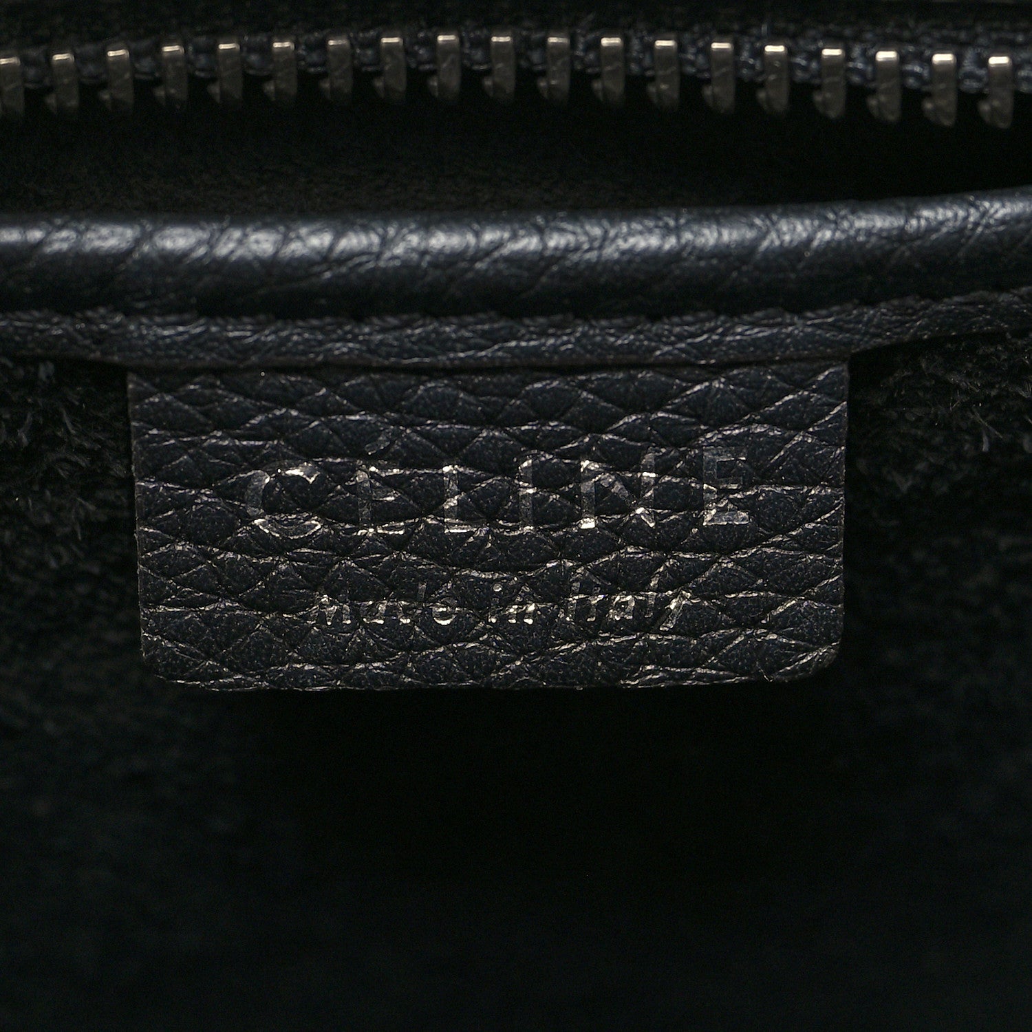 Celine Drummed Calfskin Nano Luggage Black 6 of 11