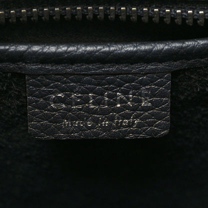 Celine Drummed Calfskin Nano Luggage Black 6 of 11