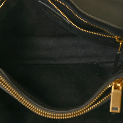 Saint Laurent Calfskin Y Quilted Monogram Medium Loulou Chain Satchel Military Olive 6 of 7