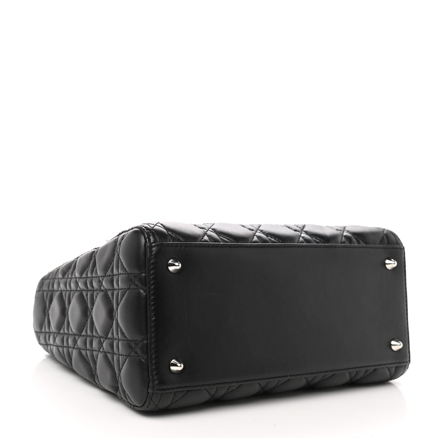 Lambskin Cannage Medium Lady Dior Black