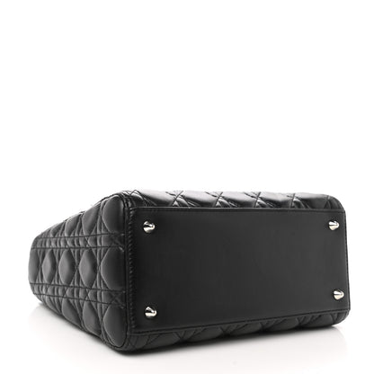 Christian Dior Lambskin Cannage Medium Lady Dior Black 3 of 14