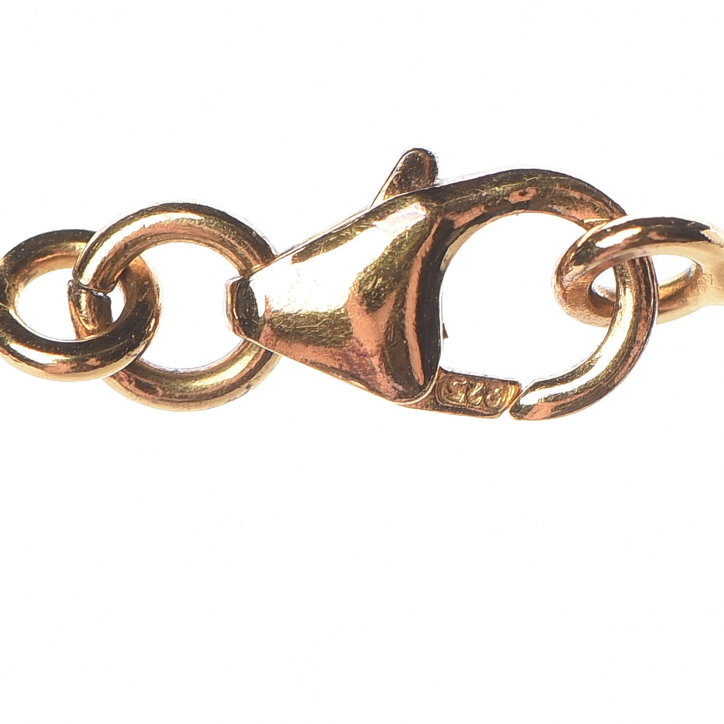 Lacquered Gold Pop H Pendant Necklace Plume
